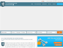Tablet Screenshot of conciergerie-montagnes.com